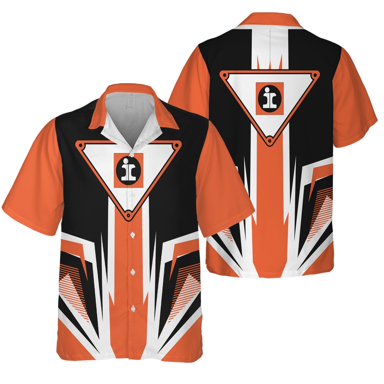 Railspirit Illinois Central Railroad Hawaiian Shirt Bold Graphic Style All Over Printed Shirt