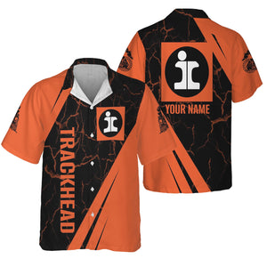 Railspirit Personalized Illinois Central Railroad Hawaiian Shirt Crackle Texture Style Shirt For Trackhead