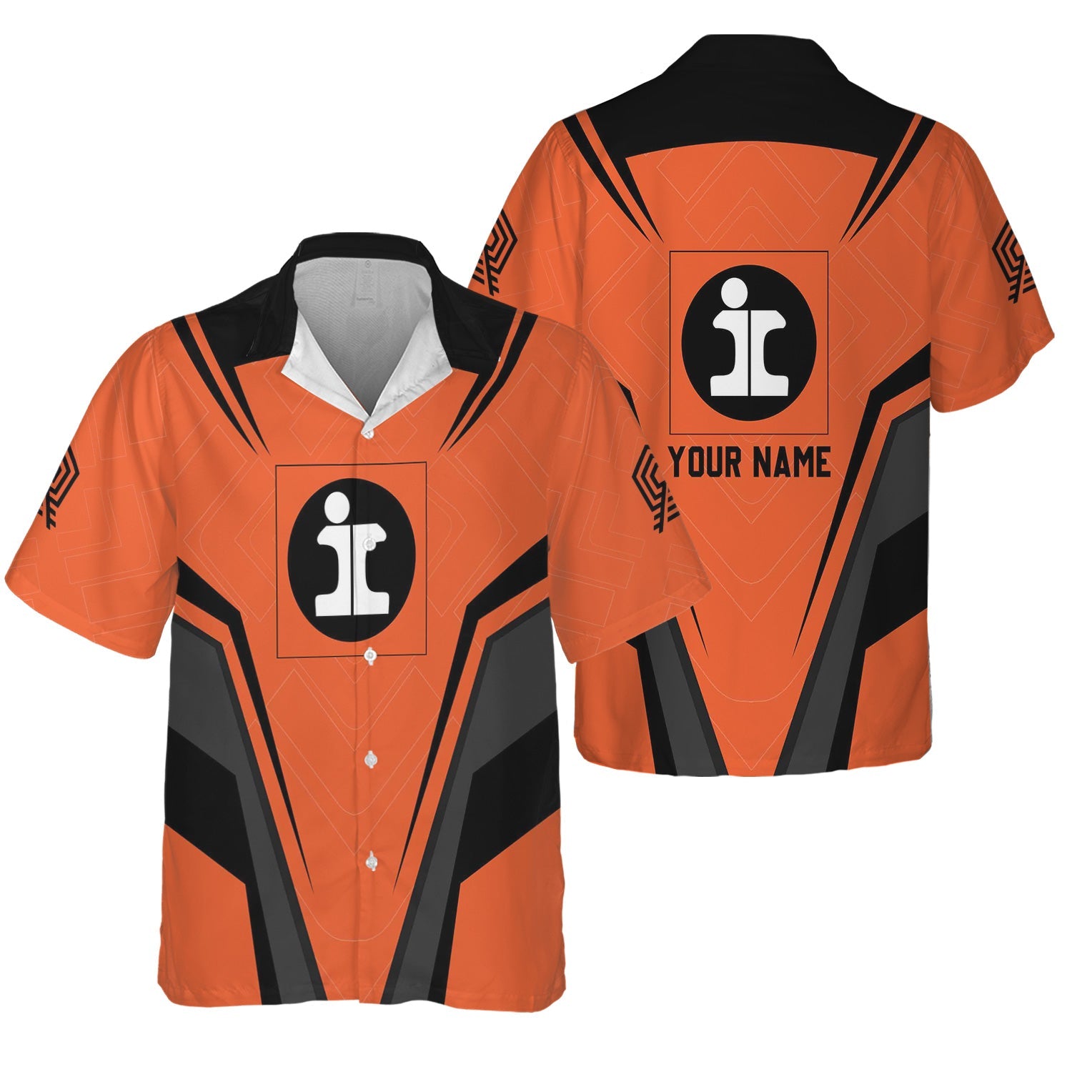 Railspirit Personalized Illinois Central Railroad Hawaiian Shirt Railway Inspired Apparel Train Shirt For Train Lovers