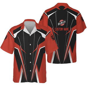 Railspirit Personalized Chicago and North Western Railway Hawaiian Shirt Lightning-Edge Design Train Shirt For Railroad Lovers