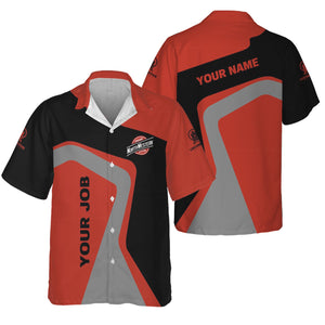 Railspirit Personalized Chicago and North Western Railway Hawaiian Shirt Unique Design with Custom Job Position Train Shirt