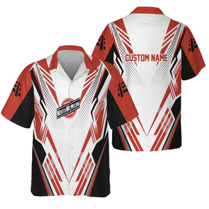 Railspirit Personalized Chicago and North Western Railway Hawaiian Shirt Railroad Tribute Design Train Shirt for Train Lovers