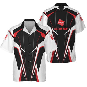 Railspirit Personalized Chicago, Milwaukee, St. Paul and Pacific Railroad Hawaiian Shirt Lightning-Edge Design Milwaukee Road Train Shirt