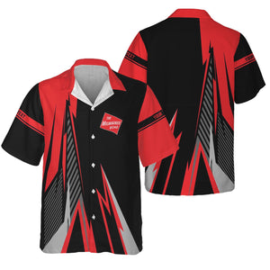 Railspirit Personalized Chicago, Milwaukee, St. Paul and Pacific Railroad Hawaiian Shirt Lightning-Inspired Railway Style Milwaukee Road Shirt