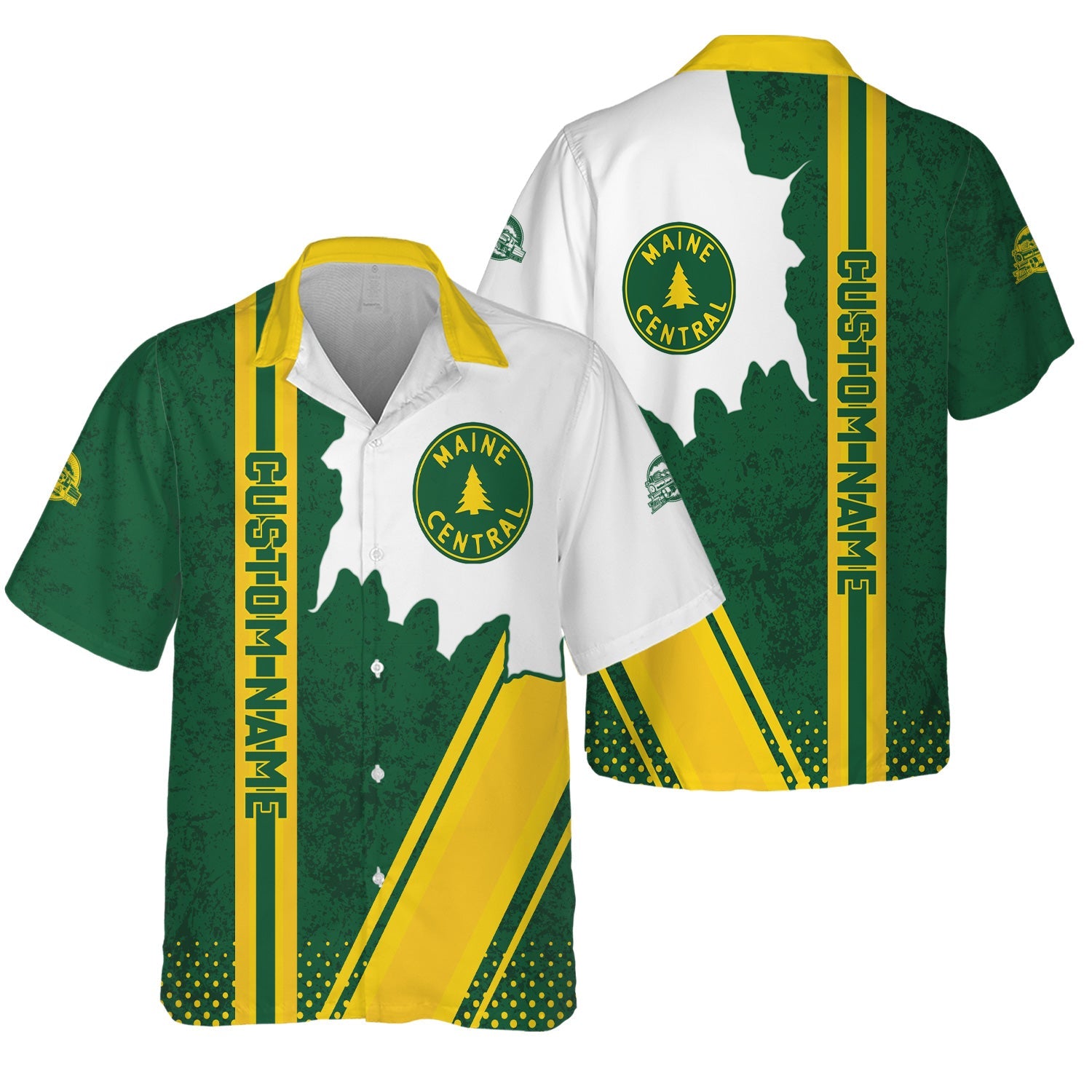 Railspirit Personalized Maine Central Railroad Hawaiian Shirt All Over Printed Unisex Shirt