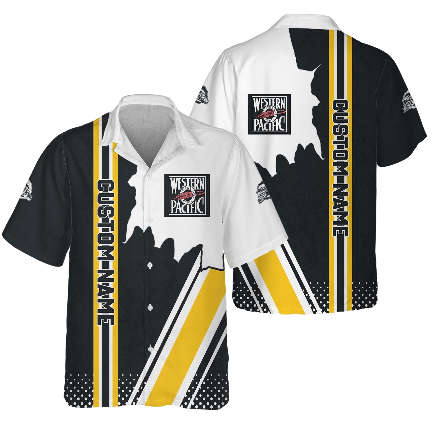 Railspirit Personalized Western Pacific Railroad Hawaiian Shirt All Over Printed Unisex Shirt