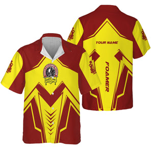 Railspirit Personalized Denver and Rio Grande Western Railroad Hawaiian Shirt Railway Trainspotter Style Shirt Gift Idea For Foamers