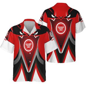 Railspirit Personalized Missouri Pacific Railroad Hawaiian Shirt Vibrant Graphic Pattern Shirt For Train Enthusiasts