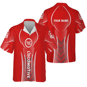 Railspirit Personalized Missouri Pacific Railroad Hawaiian Shirt Striking Line Style Train Shirt For Locomotive Lovers