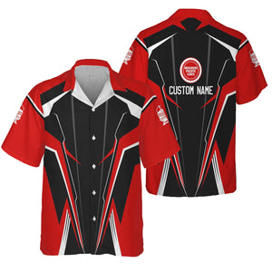 Railspirit Personalized Missouri Pacific Railroad Hawaiian Shirt Lightning-Edge Design Train Shirt For Railroad Lovers