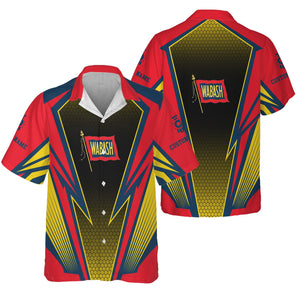 Railspirit Personalized Wabash Railroad Hawaiian Shirt Lightning Graphic Style Shirt Gift Idea For Train Lover