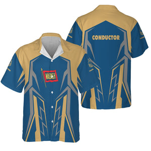 Railspirit Personalized Wabash Railroad Hawaiian Shirt Futuristic Design with Custom Job Train Shirt