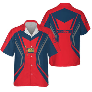 Railspirit Personalized Wabash Railroad Hawaiian Shirt Unique Style with Custom Job Train Shirt