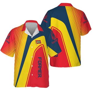 Railspirit Personalized Wabash Railroad Hawaiian Shirt Vibrant Striking Style Shirt For Rail Enthusiasts