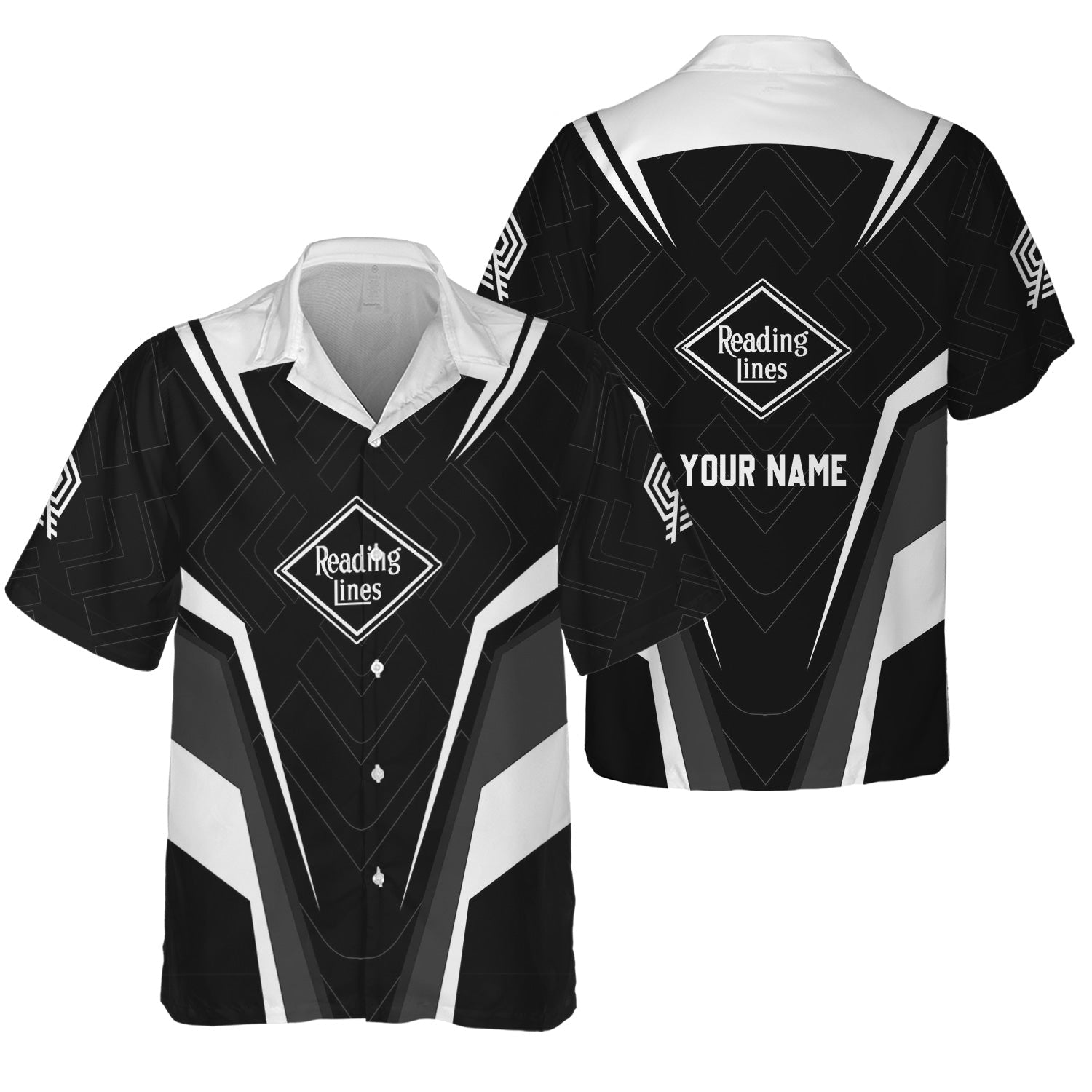 Railspirit Personalized Reading Railroad Hawaiian Shirt Railway Inspired Apparel Train Shirt For Train Lovers