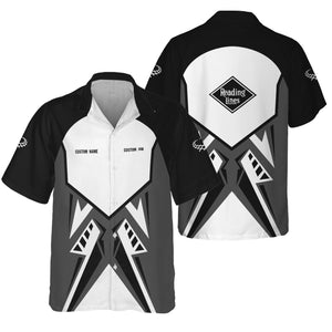 Railspirit Personalized Reading Railroad Hawaiian Shirt Vibriant Style with Custom Position Train Shirt