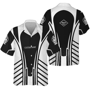 Railspirit Personalized Reading Railroad Hawaiian Shirt Striped Railroad Style Train Shirt All Over Print