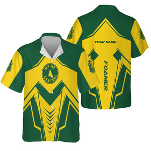 Railspirit Personalized Maine Central Railroad Hawaiian Shirt Railway Trainspotter Style Shirt Gift Idea For Foamers