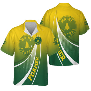 Railspirit Personalized Maine Central Railroad Hawaiian Shirt Railway-Themed Style Shirt Gift Idea For Trainspotter