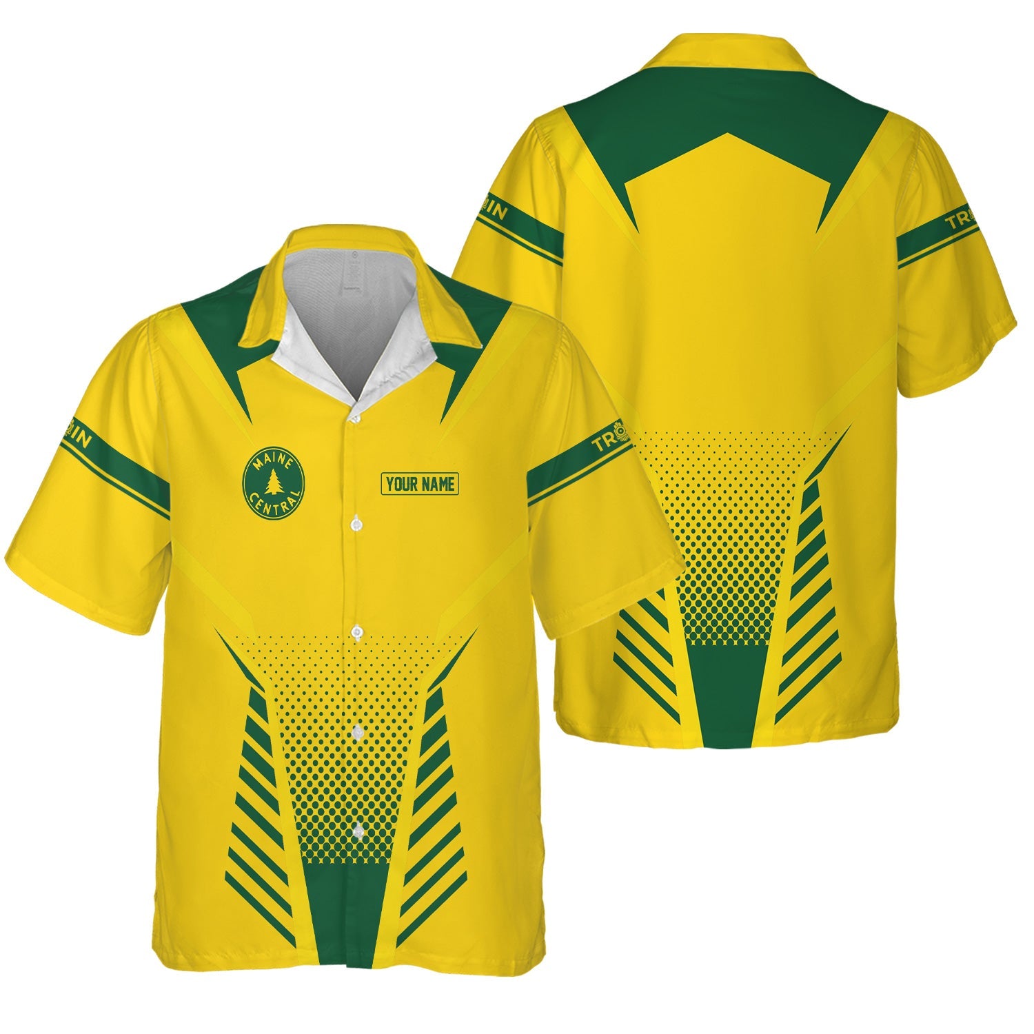 Railspirit Personalized Maine Central Railroad Hawaiian Shirt Unisex Train Shirt All Over Print