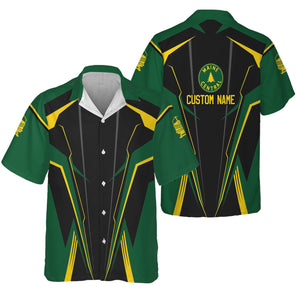 Railspirit Personalized Maine Central Railroad Hawaiian Shirt Lightning-Edge Design Train Shirt For Railroad Lovers