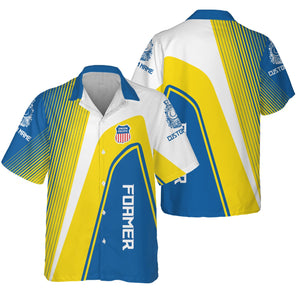 Railspirit Personalized Union Pacific Railroad Hawaiian Shirt Vibrant Striking Style Big Boy Shirt For Rail Enthusiasts