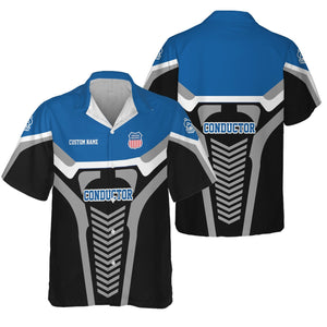 Railspirit Personalized Union Pacific Railroad Hawaiian Shirt Track-Inspired with Custom Job Position Big Boy Train Shirt