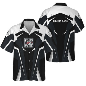 Railspirit Personalized Western Pacific Railroad Hawaiian Shirt Strong Line Style Train Unisex Shirt All Over Print