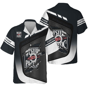 Railspirit Personalized Western Pacific Railroad Hawaiian Shirt Ripped Texture Style Train Shirt For Railroad Fanatic