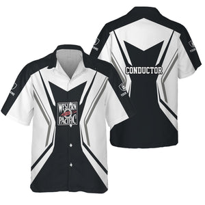 Railspirit Personalized Western Pacific Railroad Hawaiian Shirt Unique Style with Custom Job Train Shirt