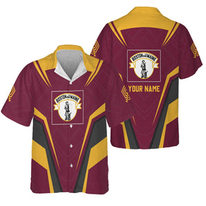 Railspirit Personalized Boston and Maine Railroad Hawaiian Shirt Railway Inspired Apparel Train Shirt For Train Lovers