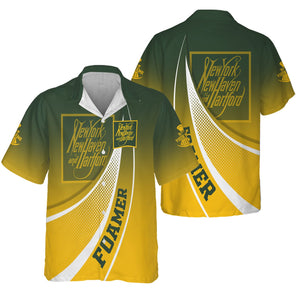 Railspirit Personalized New York, New Haven and Hartford Railroad Hawaiian Shirt Railway-Themed Style New Haven Railroad Shirt Gift For Trainspotter