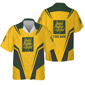 Railspirit Personalized New York, New Haven and Hartford Railroad Hawaiian Shirt Railway Inspired Apparel New Haven Railroad Train Shirt