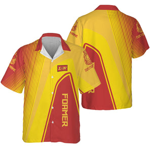 Railspirit Personalized Louisville and Nashville Railroad Hawaiian Shirt Vibrant Striking Style L&N Shirt For Rail Enthusiasts