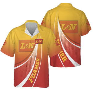 Railspirit Personalized Louisville and Nashville Railroad Hawaiian Shirt Railway-Themed Style L&N Shirt Gift Idea For Trainspotter