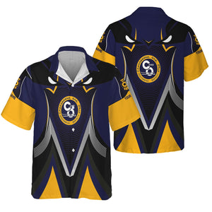 Railspirit Personalized Chesapeake and Ohio Railway Hawaiian Shirt Vibrant Graphic Pattern C&O Shirt For Train Enthusiasts