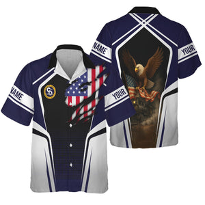 Railspirit Personalized Chesapeake and Ohio Railway Hawaiian Shirt American Eagle Vintage Train C&O Shirt