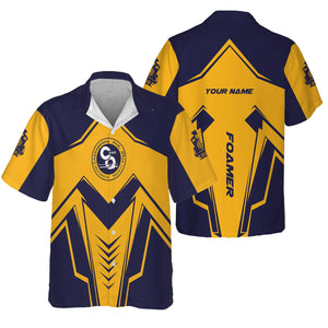 Railspirit Personalized Chesapeake and Ohio Railway Hawaiian Shirt Railway Trainspotter Style C&O Shirt Gift Idea For Foamers