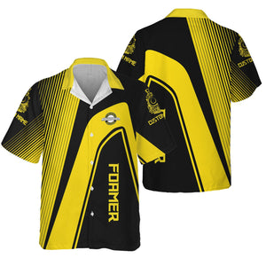 Railspirit Personalized Clinchfield Railroad Hawaiian Shirt Vibrant Striking Style Shirt For Rail Enthusiasts