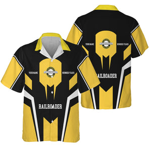 Railspirit Personalized Clinchfield Railroad Hawaiian Shirt Custom Year Railroader Shirt Gift Idea For Train Lover