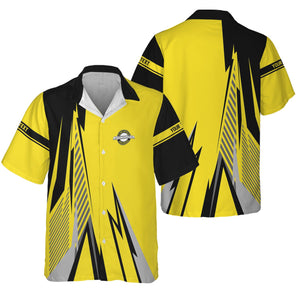 Railspirit Personalized Clinchfield Railroad Hawaiian Shirt Lightning-Inspired Railway Style Shirt For Train Lovers