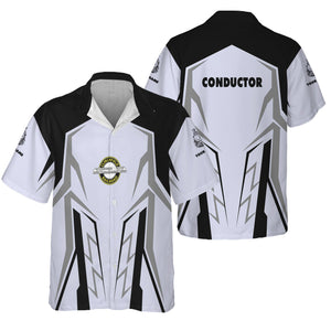 Railspirit Personalized Clinchfield Railroad Hawaiian Shirt Futuristic Design with Custom Job Train Shirt