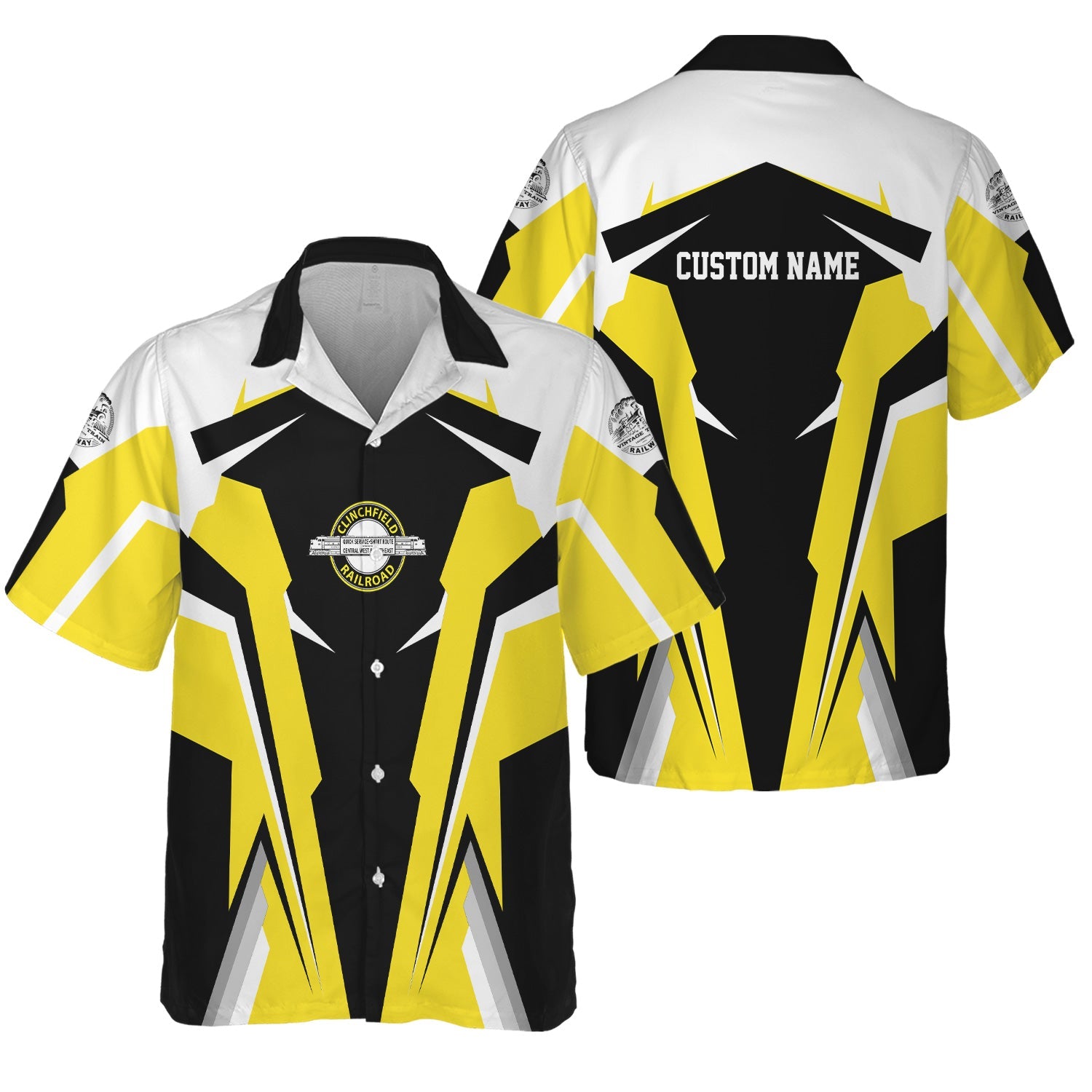 Railspirit Personalized Clinchfield Railroad Hawaiian Shirt Strong Line Style Train Unisex Shirt All Over Print