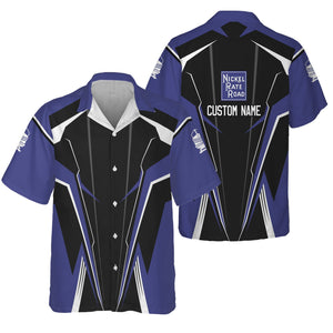 Railspirit Personalized New York, Chicago and St. Louis Railroad Hawaiian Shirt Lightning-Edge Design Nickel Plate Road Train Shirt