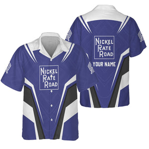 Railspirit Personalized New York, Chicago and St. Louis Railroad Hawaiian Shirt Railway Inspired Apparel Nickel Plate Road Train Shirt