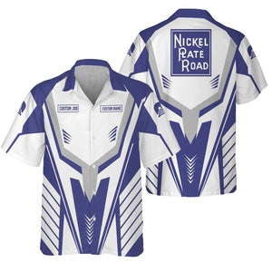 Railspirit Personalized New York, Chicago and St. Louis Railroad Hawaiian Shirt Workwear-Inspired with Custom Position Nickel Plate Road Train Shirt
