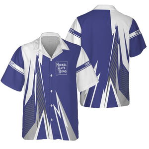 Railspirit Personalized New York, Chicago and St. Louis Railroad Hawaiian Shirt Lightning-Inspired Railway Style Nickel Plate Road Shirt