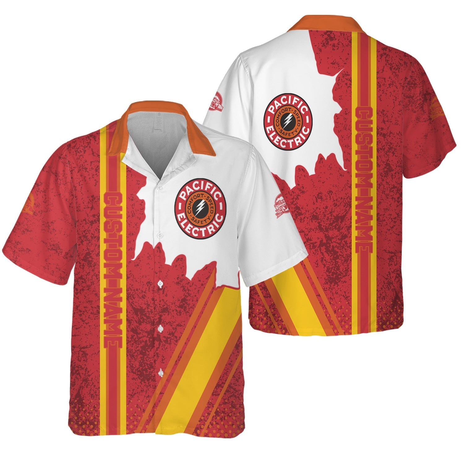 Railspirit Personalized Pacific Electric Railroad Hawaiian Shirt All Over Printed Unisex Shirt