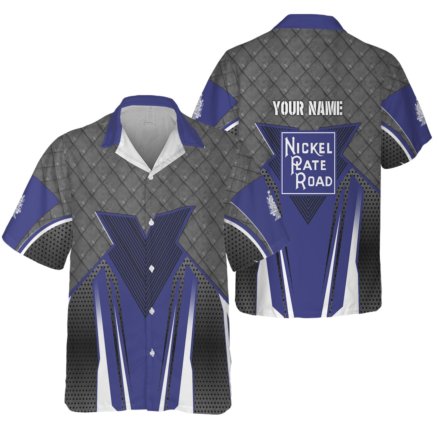 Railspirit Personalized New York, Chicago and St. Louis Railroad Hawaiian Shirt Rugged Steel Vibes Nickel Plate Road Train Shirt All Over Print