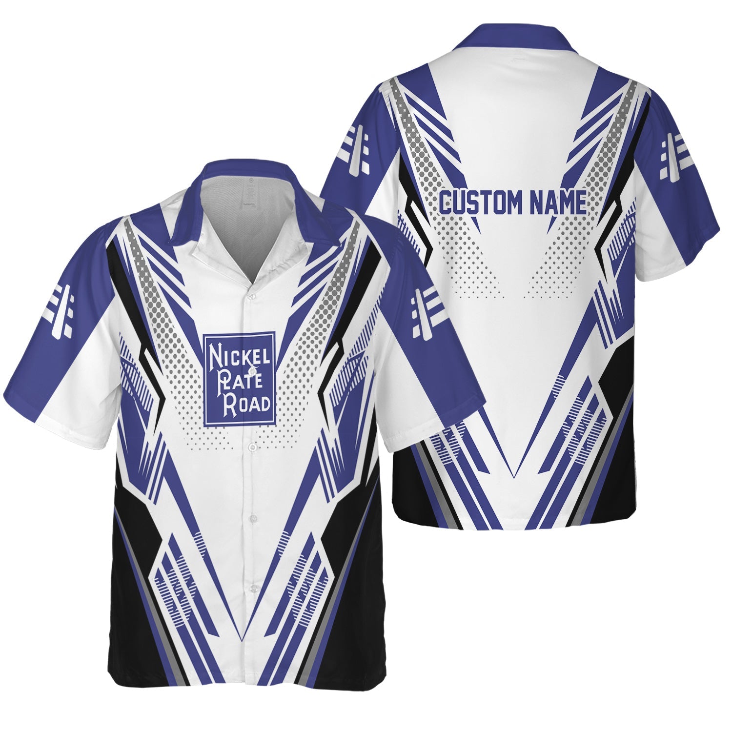 Railspirit Personalized New York, Chicago and St. Louis Railroad Hawaiian Shirt Railroad Tribute Design Nickel Plate Road Train Shirt